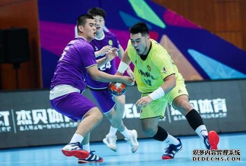 中国男子手球超级联赛比赛现场。 主办方供图