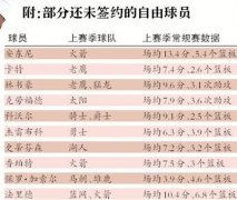 NBA自由市场还有“漏网鱼”